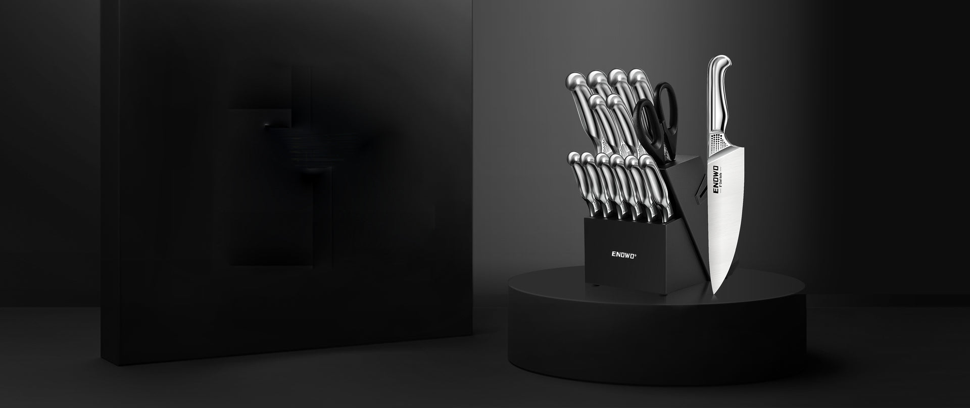 KNIFE BLOCK SET DISHWASHER SAFE 14PCS